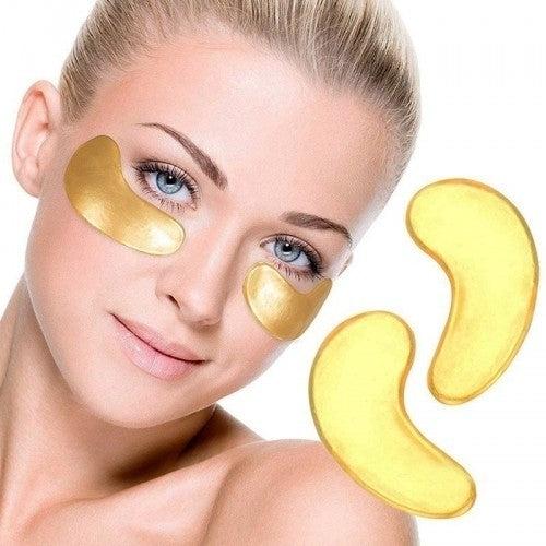 ✨ Pack de 10 Pares (20 Parches) de Mascarillas Hidratantes para Ojeras Gold ✨